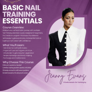 Nail Training Essentials Basic Course $1495 (2 days)