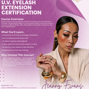 Nail Training Essentials U.V. Eyelash Extension Certification $1,950
